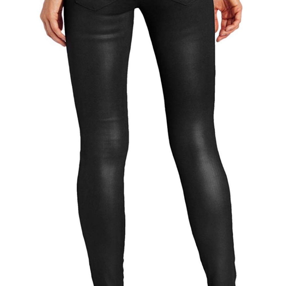 Hudson Krista Super Skinny Wax Coated Ankle Jeans - Picture 2 of 5